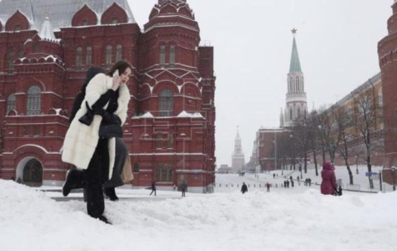 En Moscú se registra la mayor nevada desde 1949