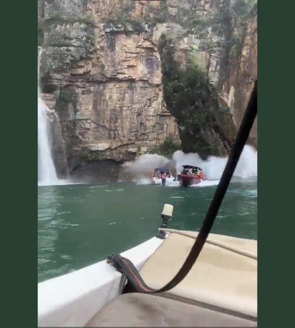 Tragedia en Brasil, cae enorme roca sobre turistas