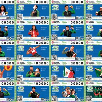 Lotería Nacional rinde homenaje a atletas mexicanos