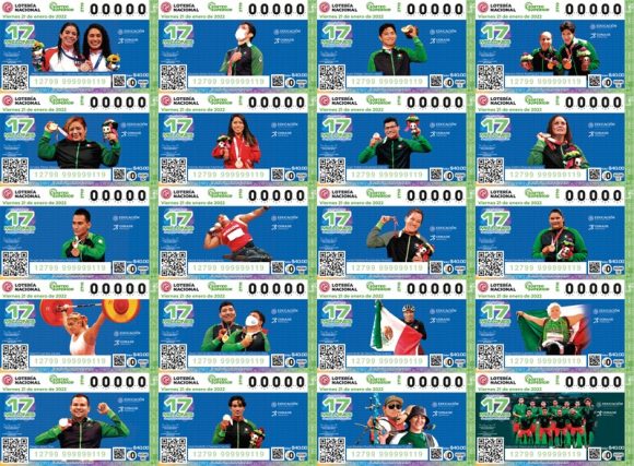 Lotería Nacional rinde homenaje a atletas mexicanos