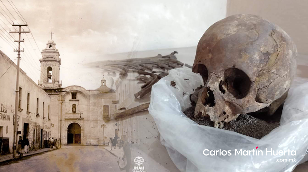 Encuentran 9 esqueletos de mujeres embarazadas en antiguo hospital San Roque en Puebla