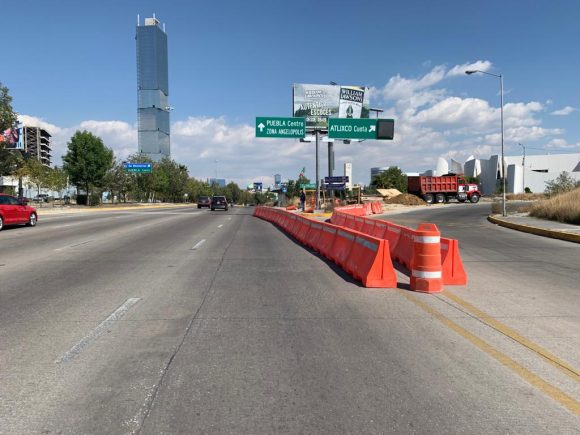Cerrarán dos carriles del Bulevar Atlixcáyotl por obra de Agua de Puebla