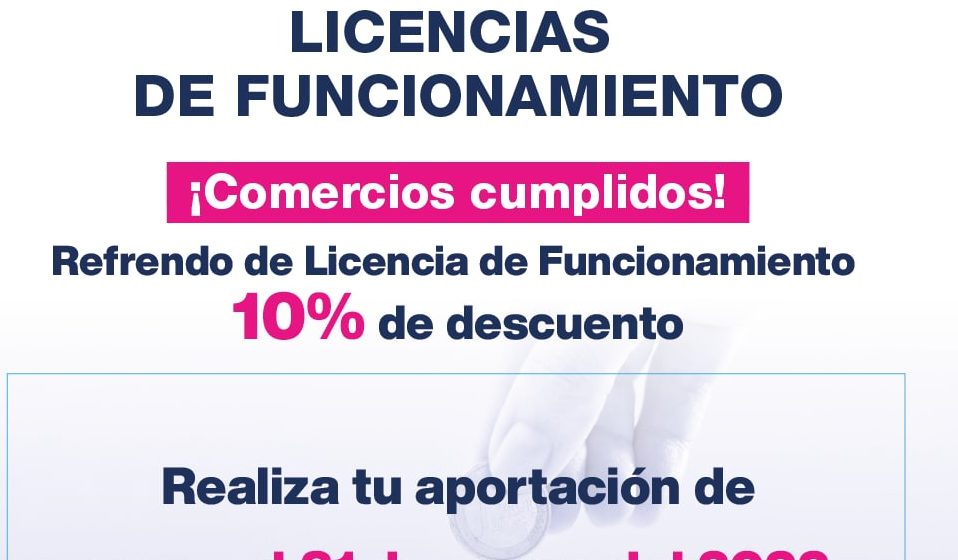 Aprovecha últimos días de condonación en licencias de funcionamiento