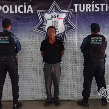 Detiene Policía Estatal a presunto responsable de robo a transeúnte