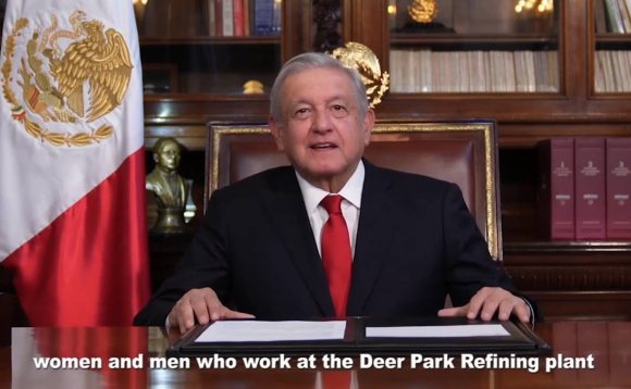Promete AMLO a personal de Deer Park, no habrá despidos