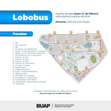 Reinicia servicio el LoboBus en CU