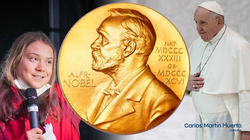 Greta Thunberg y Papa Francisco nominados al premio Nobel de la paz