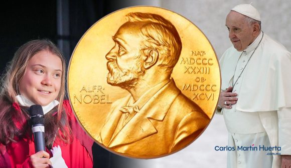 Greta Thunberg y Papa Francisco nominados al premio Nobel de la paz