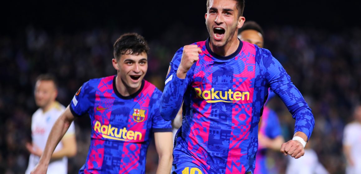 El Barcelona rescató el empate ante el Napoli en la Europa League