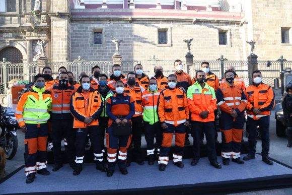 Protección Civil Reconoce Ayuntamiento de Puebla labor de rescatistas urbanos