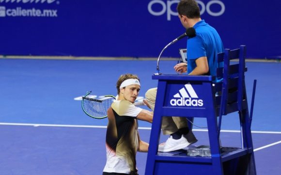 (VIDEO) El tenista Zverev golpear silla del juez y es descalificado del Abierto de Acapulco