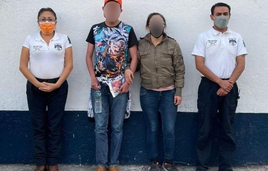 Policía de Puebla resguardó a joven extraviado