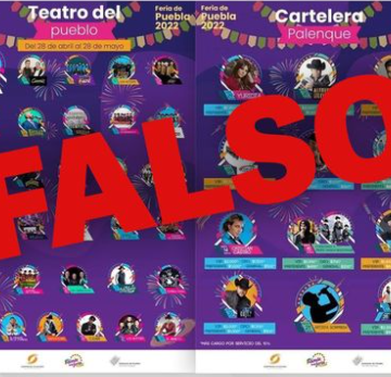 Circula cartel fake de Feria de Puebla; pide gobierno no dejarse sorprender