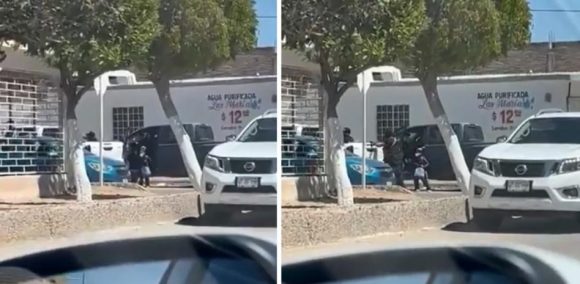 Pequeña no logra impedir el secuestro de su padre