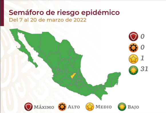 AAUD186 México se pinta de verde con 31 estados a partir de la próxima semana