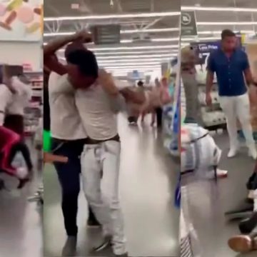 (VIDEO) Hombre intenta violar a mujer en supermercado en Miami; clientes lo detienen