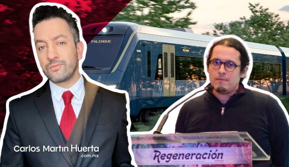 Chumel Torres reta al profesor Jorge Gómez a documentar obra del Tren Maya