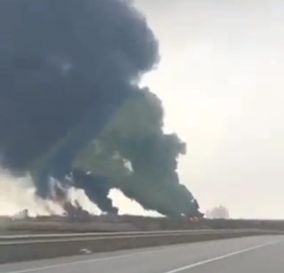 Zelenski denuncia destrucción del aeropuerto de Vinnytsia