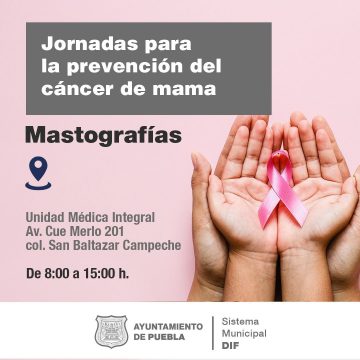 Ayuntamiento de Puebla ofrece mastografías gratis