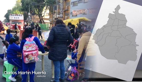 WhatsApp Image 2022-03-16 at 11.12.10 Alumnos toman clases en la calle por cierre de primaria