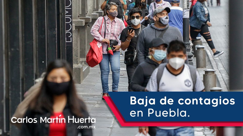 A la baja número de contagios por COVID-19 en Puebla: Salud
