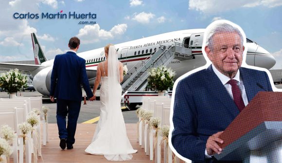 Anuncia AMLO que avión presidencial será rentado para bodas y XV años