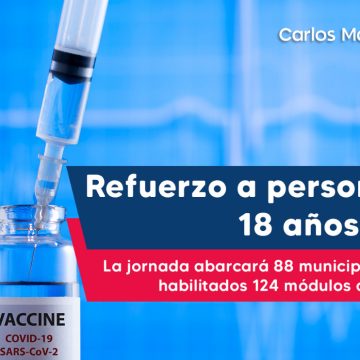Vacuna de refuerzo llega a 88 municipios de Puebla