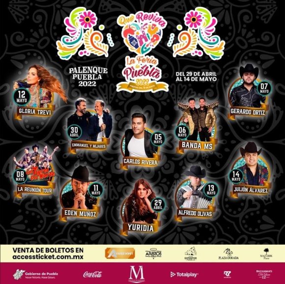 cd9bc8e7-739b-4a75-83a0-12f505cd01e1 Presentan la cartelera de La Feria de Puebla 2022