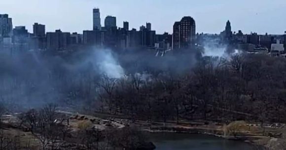 ¡Fuego en Central Park! El famoso parque de Nueva York registra 10 pequeños incendios