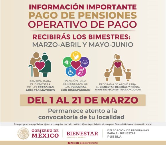 thumbnail_030322 BOLETÍN - OPERATIVO BIENESTAR NACIONAL Inicia pago de pensiones y programas El Bienestar
