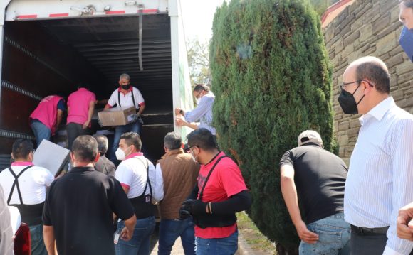 Recibe INE Puebla listado nominal para revocación de mandato