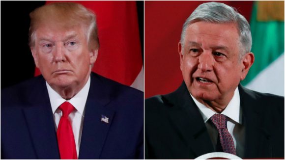 Trump presume amenaza al gobierno de AMLO para reforzar seguridad en la frontera