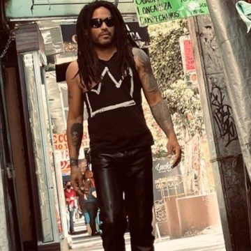 ¡Casual! Lenny Kravitz comparte foto paseando por Mixcoac en CDMX