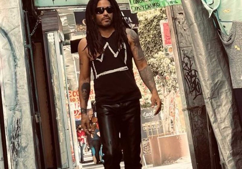 ¡Casual! Lenny Kravitz comparte foto paseando por Mixcoac en CDMX