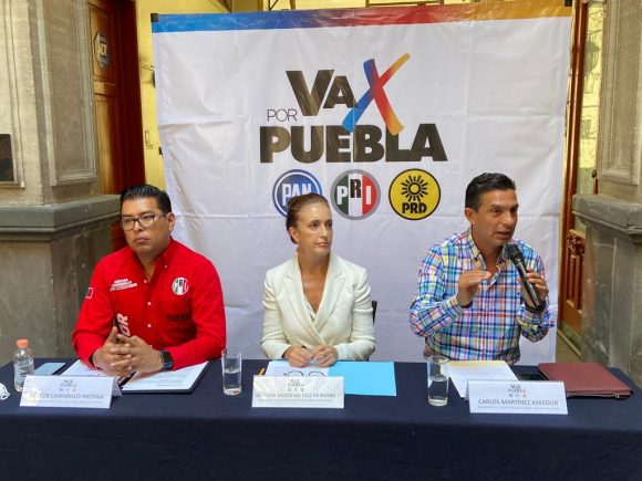 La alianza “Va por Puebla” respalda denuncia de diputados federales en contra de Morena
