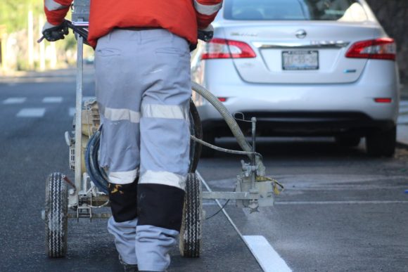 Ayuntamiento de Puebla inicia balizado de Estacionamiento Seguro