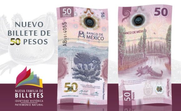 Billete de 50 pesos gana premio al mejor del año