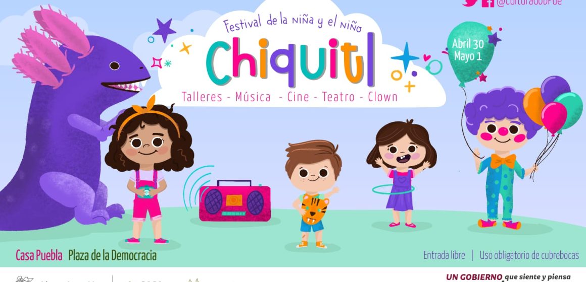 Con actividades culturales, artísticas y recreativas celebrarán Día del Niño en Puebla