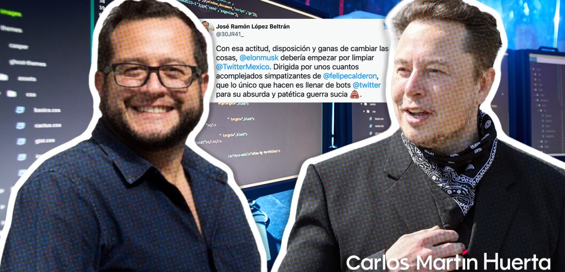 José Ramón López Beltrán pide que Elon Musk elimine de Twitter a simpatizantes de Calderón