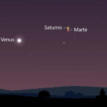 ¿Viste la conjunción de Marte y Saturno que iluminó la madrugada?