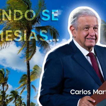 (VIDEO) “Cuando se es mesías, se puede cambiar el color del mar”: AMLO bromea tras declaraciones de senadora del PAN
