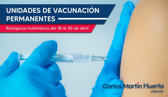 Disponibles 767 unidades médicas para vacunación masiva permanente