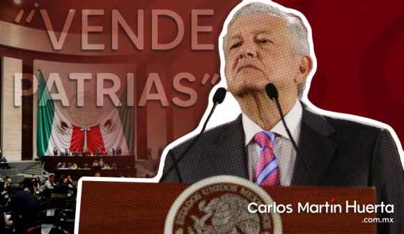 “Vendepatrias” llama AMLO a la oposición por reforma eléctrica