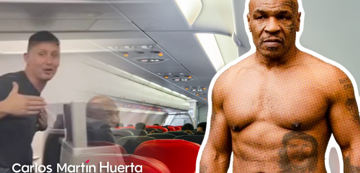 Mike Tyson golpea a hombre en pleno vuelo