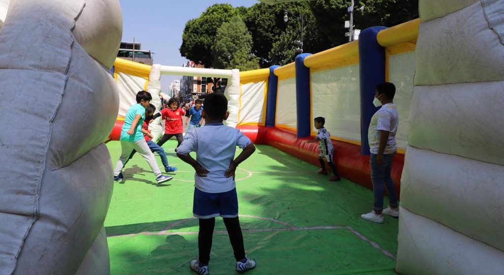 Niñas y niños participan en “Jornadita contigo y con rumbo” del SMDIF de Puebla