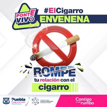 Comité municipal contra las adicciones de Puebla llama a romper relaciones tóxicas con el tabaco
