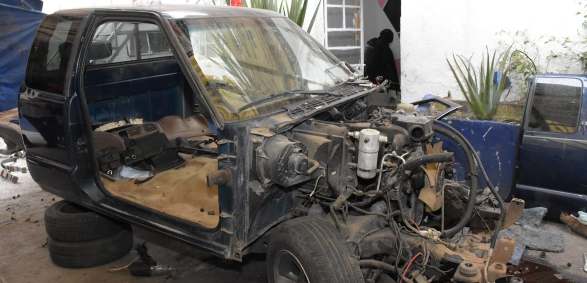 Policía municipal da duro golpe al robo de vehiculos y autopartes