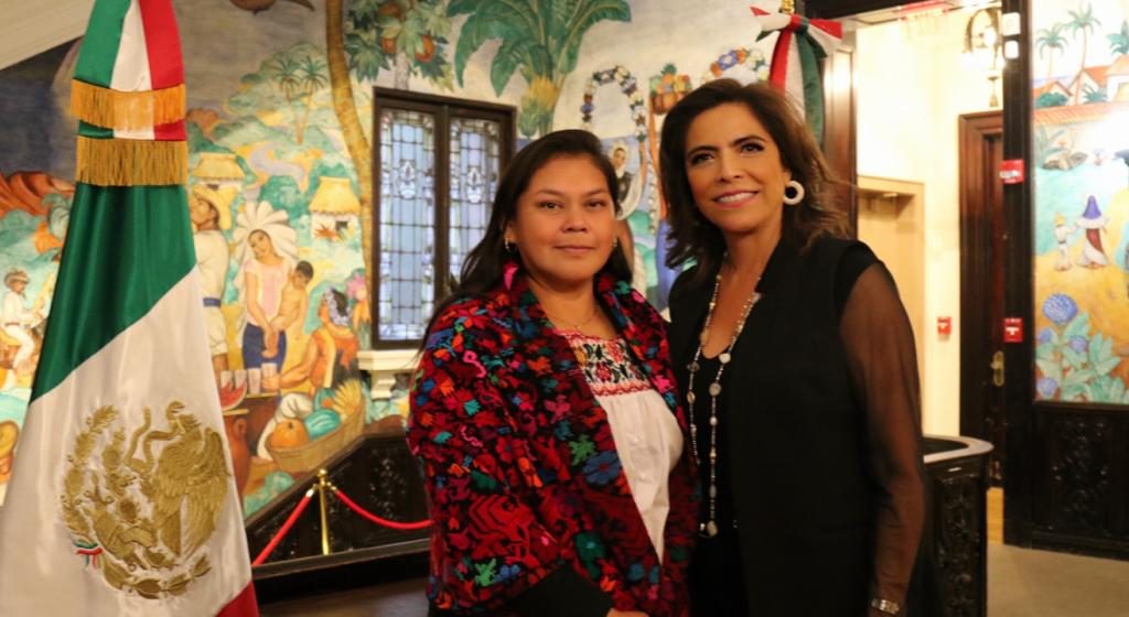 Textiles de artesanas de Hueyapan, presentes en los Estados Unidos