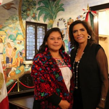 Textiles de artesanas de Hueyapan, presentes en los Estados Unidos