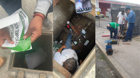 Agua de Puebla corta el agua en la Central de Abasto de Puebla por adeudos